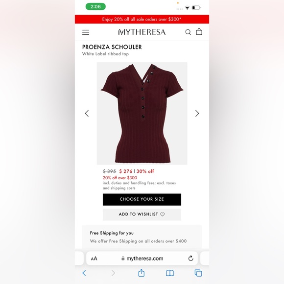 NWT Proenza Schouler ribbed matching set (2 piece) - Picture 10 of 11